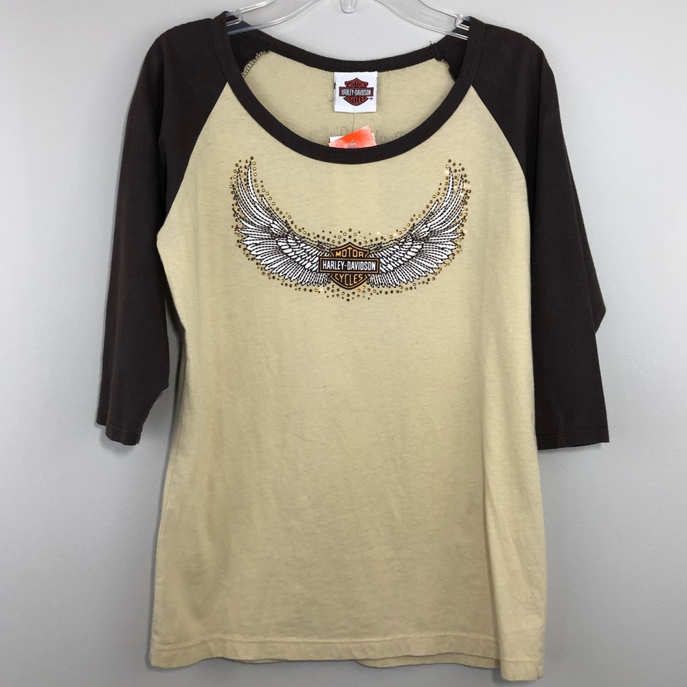 Harley Davidson 3/4 sleeve t-shirt